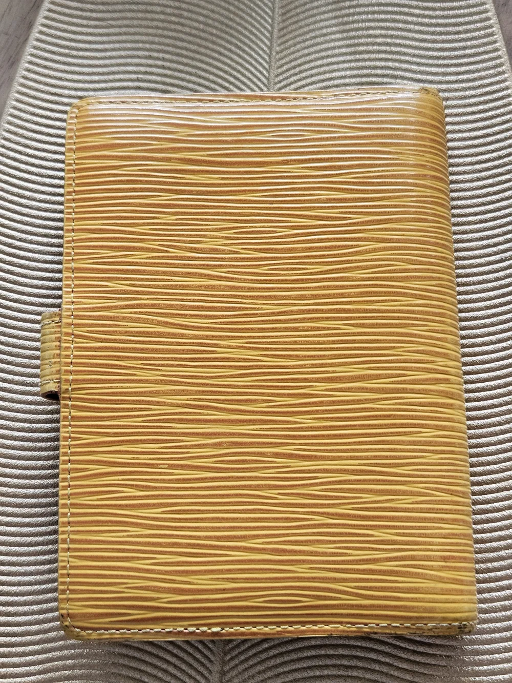 Louis Vuitton Yellow Epi Leather Agenda Cover with Snap